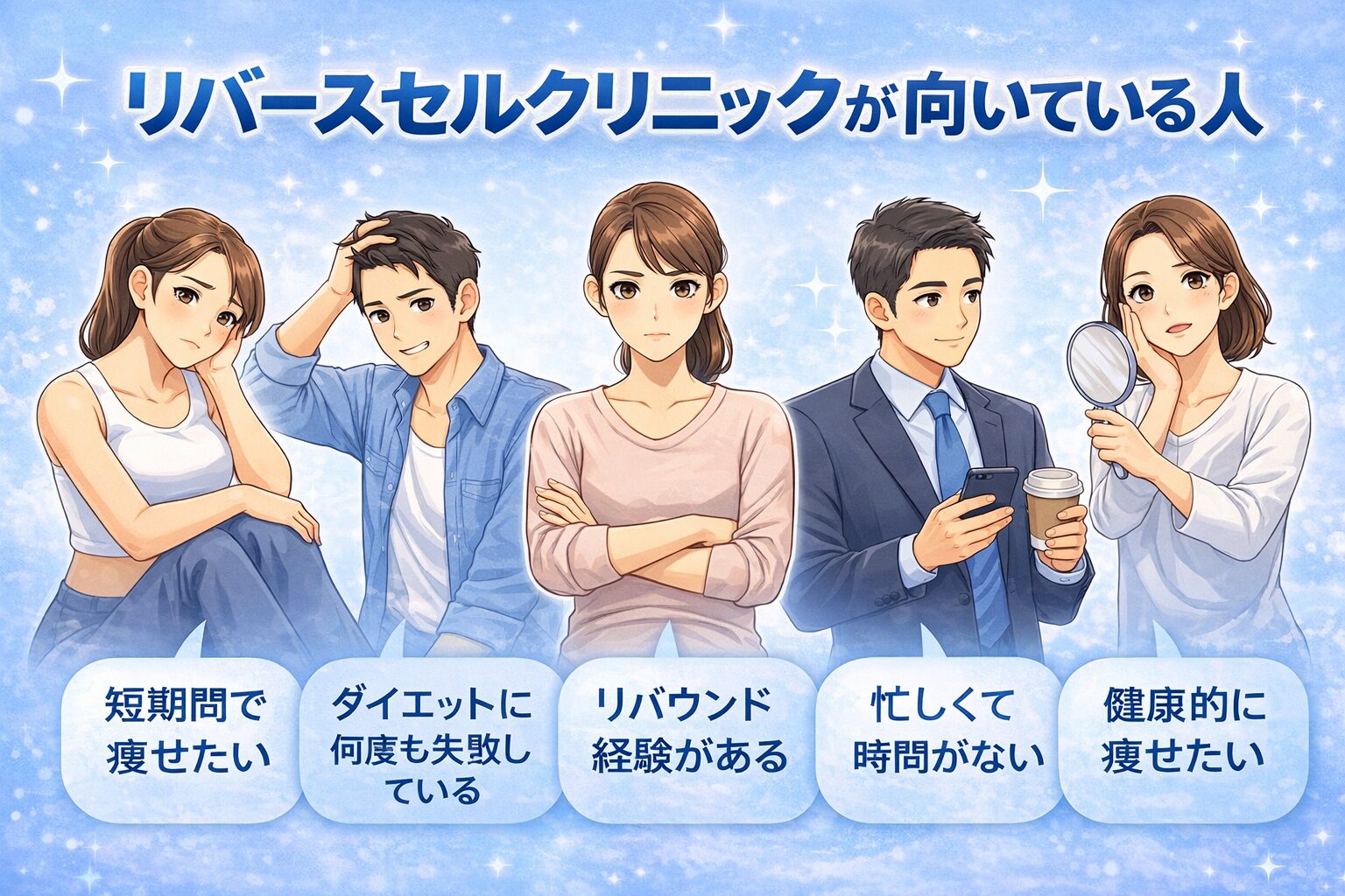 リバースセルクリニックが向いてる人