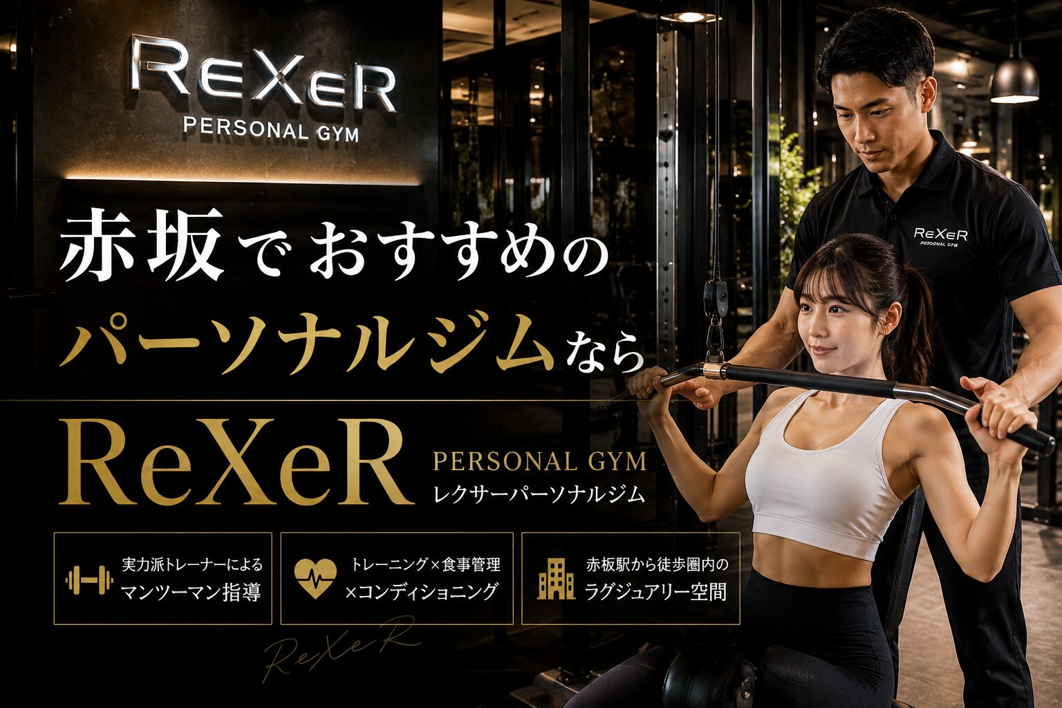 赤坂でおすすめのパーソナルジムならレクサーパーソナルジム